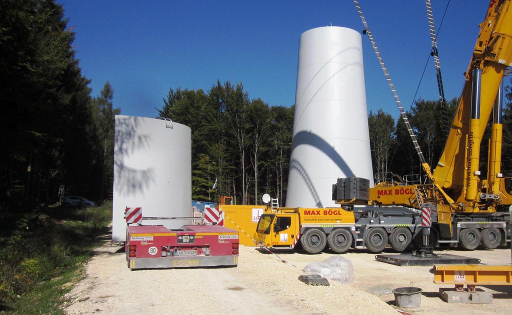 Bauphase Windpark
